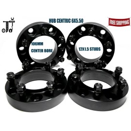 J&J 4PC 1.25'' THICK 6X5.5 (6x139.7) 106MM HUBCENTRIC WHEEL ADAPTER [FITS: TOYOTA]