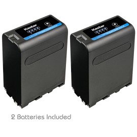 Kastar NP-F990 PRO Battery for Sony HXR-MC1500 HXR-MC2000 HXR-MC2500 HXR-NX100 - 2 Batteries