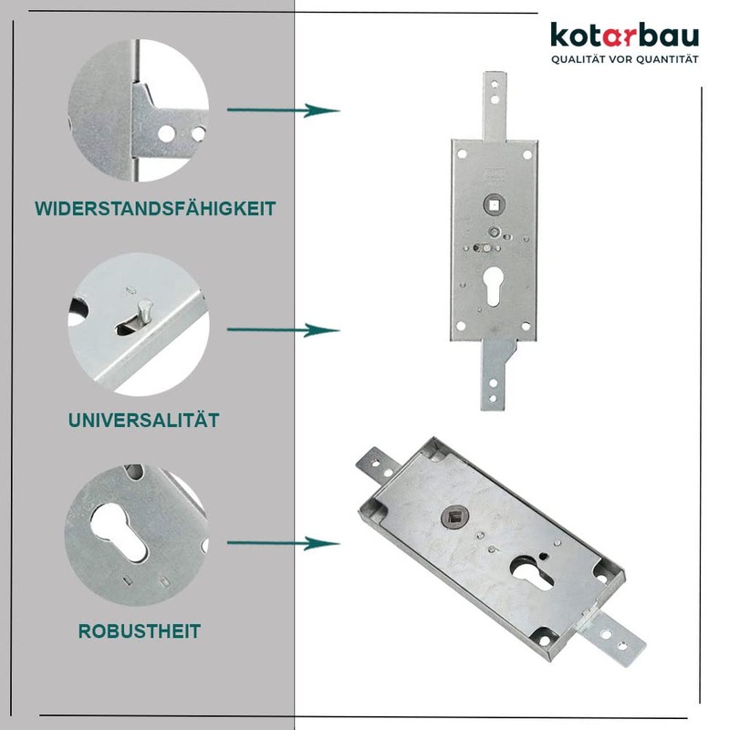 KOTARBAU® Garage Lock 60 mm Steel Gate Lock Garage Door