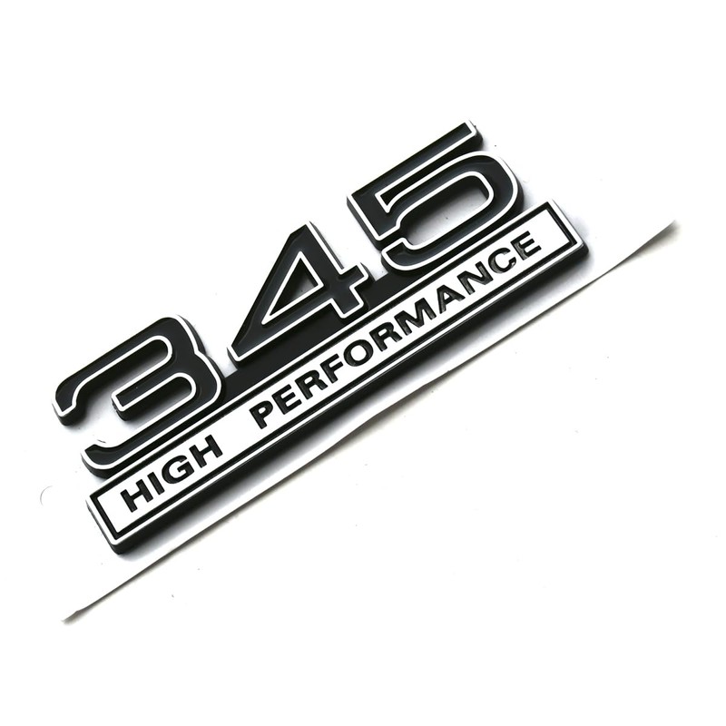 2pcs 345 5.7 Liter High Performance Engine Emblems Badge 3D