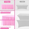 Wish Care 4 Pack Pink Rectangle Table Clothes for 6