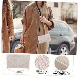 Healvian Elegant Evening Clutch Purse for Women Fashionable Envelope Bag for Weddings Parties and Prom Spacious Design for Essentials Soft Texture Chic Nude Color
