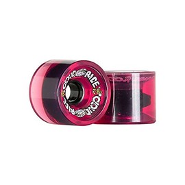 Cloud Ride! Wheels Cruiser 69mm 78A Longboard Wheels - Clear Pink
