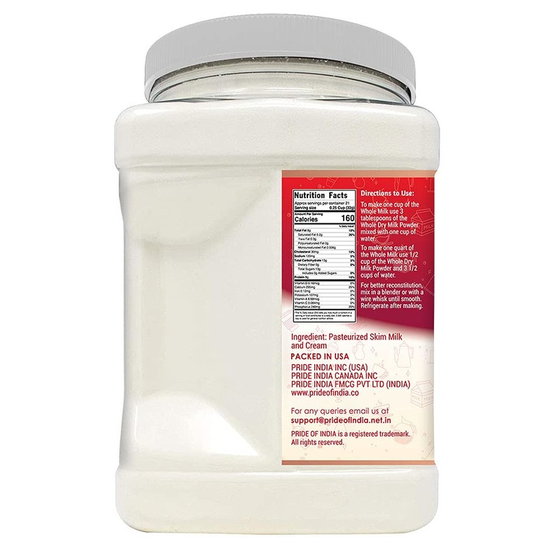 Milkylicious Whole Dry Milk Powder – 1 lbs Jar |