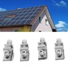 4 Pcs Solar Panel Ground Clamp Steel Weather Proof Solar