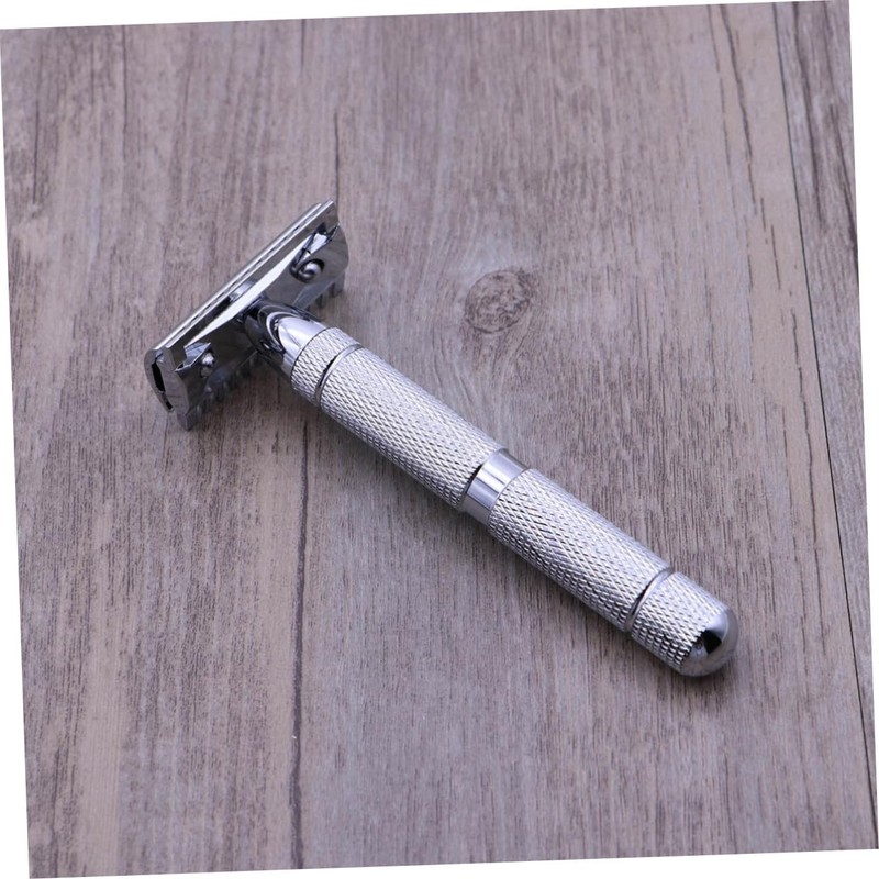 FOMIYES Men's Double Edge Safety Razor Stainless Steel Shaver for