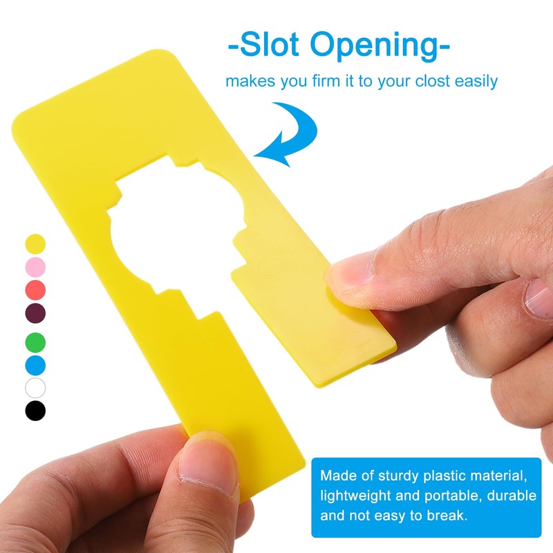 PATIKIL Clothes Dividers for Hanging Clothes, 30 Pack Rectangle Closet