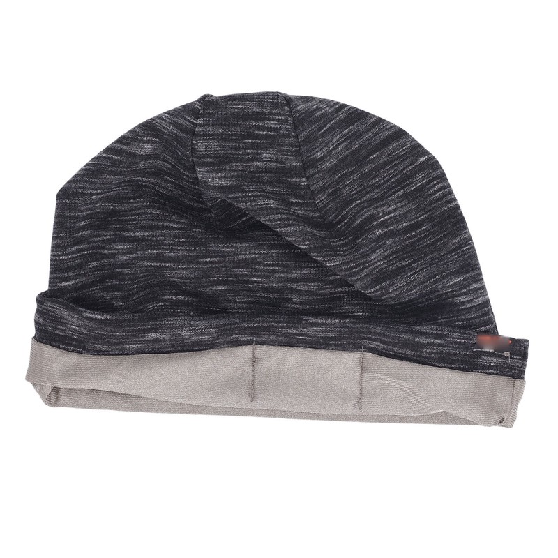 Anti Radiation Hat Black Striped Silver Fiber and Cotton Shielding