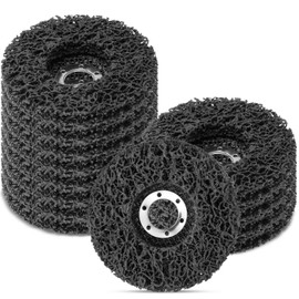 Landhoow 12 Pack Strip Discs Rust Remover Wheel 4-1/2'' x 7/8'' Stripping Wheel Paint Disc Abrasive for Rust Oxidation Welds Metal and Wood Angle Grinder (Black)