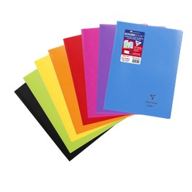 Clairefontaine 971511C Koverbook (DIN A4, 21 x 29.7 cm, Lined with Margin, 48 Sheets, Opaque), Pack of 1, Assorted Colours