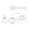 SANEI PR23F One-Touch Lever with One-Touch Operation, Open/Close with 4