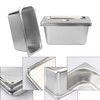 Biugaaufai 5 Pack 1/3 Size Stainless Steel Steam Hotel Pan
