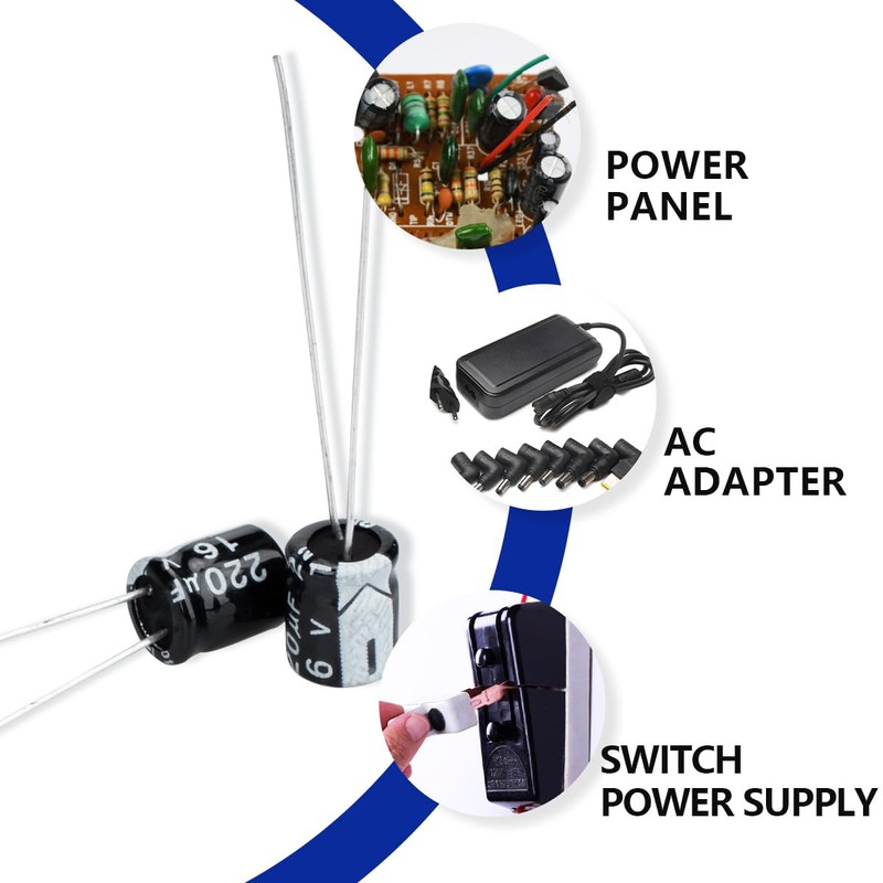Innfeeltech Electrolytic Capacitors 220uF 16V Aluminium Radial Electrolytic Capacitors Pack