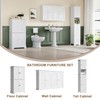 Laundry Cabinet with 4 Doors and Adjustable Shelves