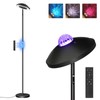 GOEBLESON LED Floor Lamp with RGB Galaxy Projector, 18W Double