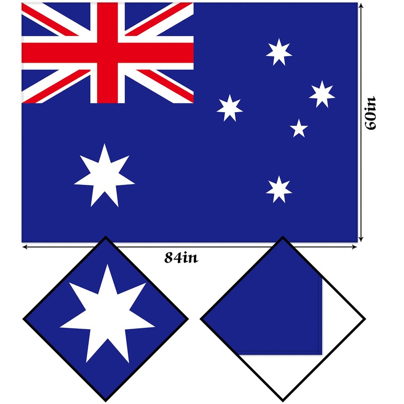 Hafangry Australian Flag Tablecloth Australia Day Decoration International Flag Kitchen