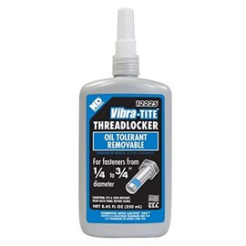 Vibra-TITE - 12225 122 Oil Tolerant Removable Anaerobic Threadlocker, 250 ml Bottle, Blue