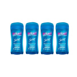 Secret Outlast Desodorante Antitranspirante Gel Transparente Mujeres Completamente Limpio Onzas Paquete