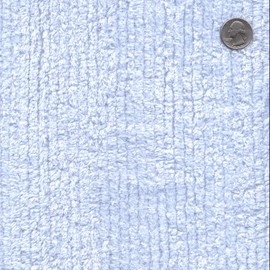 Terry Chenille Blue 57" Wide Cotton Fabric by The Yard TC0510-596 (Blue)