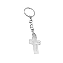 LIFKOME Crystal Keychain Cross Design Fashionable Religious Pendant Perfect for Keyring Organization and Decorative Use