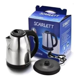 Scarlett  Tetera Cafetera Hervidor Eléctrico 2 Litros Inoxidable