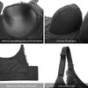 FallSweet Push Up Bras for Women Lace Plus Size Wide