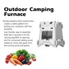 Portable Folding Wood Burning Camping Stove - Lightweight Backpacking Stove