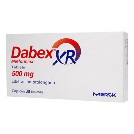 Dabex Xr Tabletas De Liberación Prolongada 500 Mg, 30 Tabletas