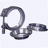 Exhaust Header Collector Reducer Adapter Assembly with V-Band in Stainless