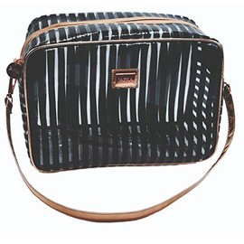 Jafra Cosmetic Bag Rose Gold, 28 x 22 x 13 cm, black