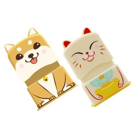 NUOBESTY Sellos de Dibujos Animados para Ropa 2 Piezas Pequeño Sellador Plástico Seguro para Marcar Uniformes Escolares y Mochilas Niños Niñas Color Aleatorio