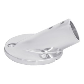 White Water 6840S Marine 316 Stainless Steel Heavy Duty 30 Degree Round Hand/Grab Rail Base Fitting for 7/8” Tube OD