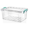 Best House Rectangle Multifunctional Clear Plastic Storage Boxes Containers with