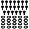 ECSiNG 5 Set License Plate Fixing Screw Set Compatible with