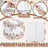 Fourluoo 12 Pack Spring Wildflowers Facial Tissues Cube Boxes 600
