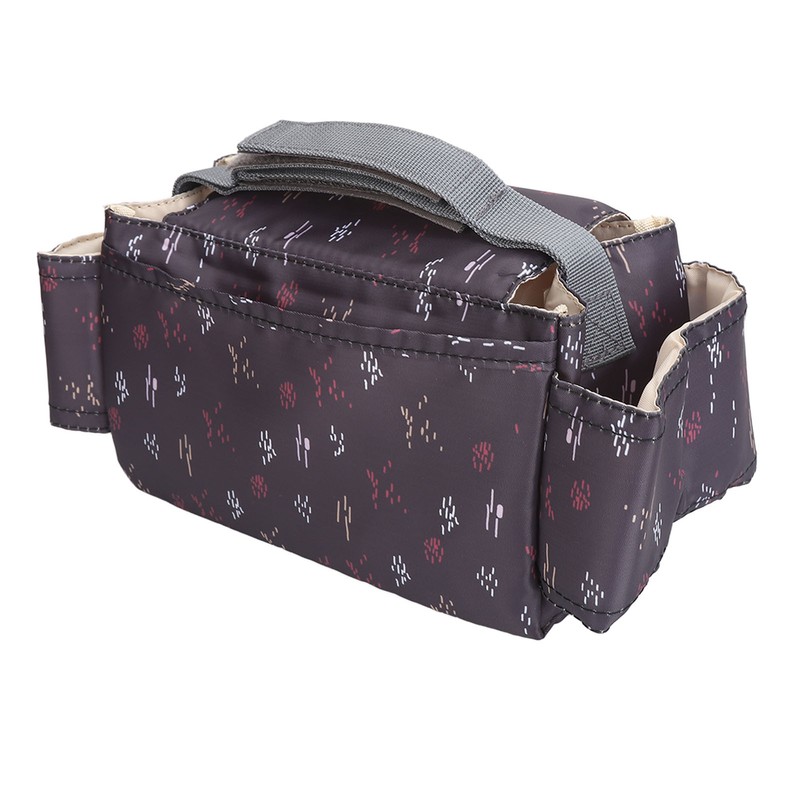 Universal Stroller Organizer with Insulated Cup Holder Phone Bag Waterproof