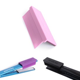 Silk Press Comb - Removable Heat-Resistant Attachment for Silky, Professional Flat Iron Results (Pink)