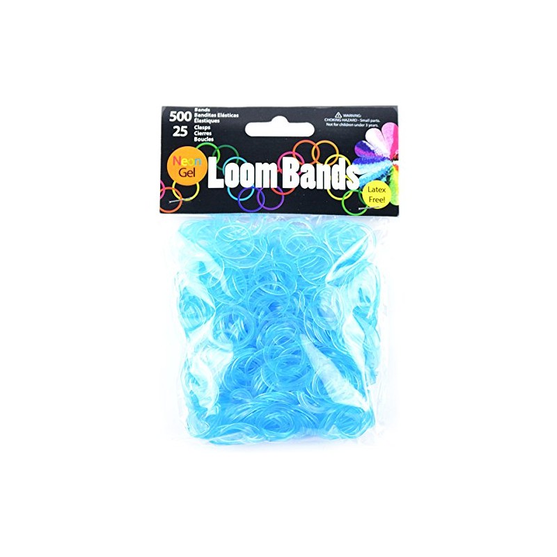 Touch of Nature Neon Gel Loom Bands, 500 Bands and