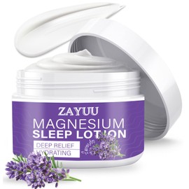Magnesium Lotion for Kids & Adults: Calming Sleep Lotion with Lavender – 250mg Per Teaspoon, Fast-Absorbing, Non-Greasy Moisturizer with Shea Butter & Aloe – Nighttime Body Cream, Safe for Kids – 4oz