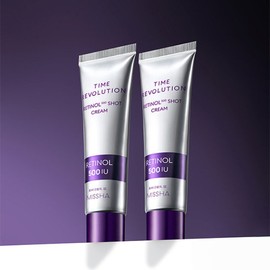 Time Revolution 2개구성미샤 타임레볼루션 레티놀 500샷 크림 60ml Missha Time Revolution Retinol 500 Shot Cream 60ml (Set of 2)