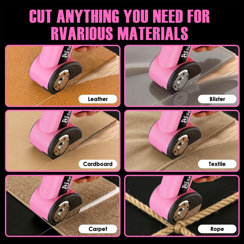 Syluris 4.2V Cordless Electric Scissors with LED Display, Rechargeable Cardboard