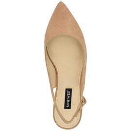 Nine West Women's Kamsee Slingback, Light Natural Suede 111, 7