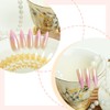 Chrome Pink Press on Stiletto Gradient Glossy Acrylic Aurora Full