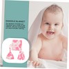 Hohopeti Newborn Swaddle Set with Hat Headband Receiving Blanket for