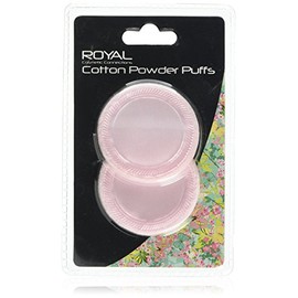 Royal Functionality Cotton Powder Puffs, 2-Piece