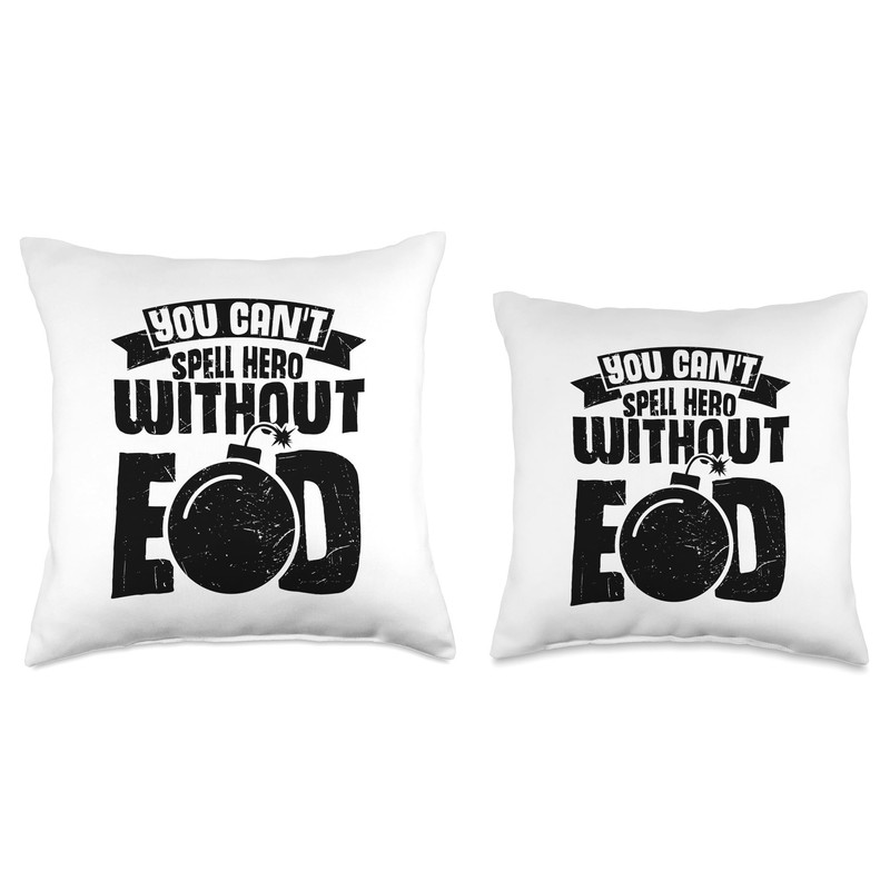Bomb Squad EOD Explosive Ordnance Disposal Technician Throw Pillow