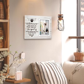 SZ-PengXin Memorial Pet Picture Frame, Cat Memorial Gifts for Loss of Pet Loss Gifts to Honor and Remember a Cat, Sympathy Photo Frame for Women Remembrance Decorations for Wall Desk Tabletop