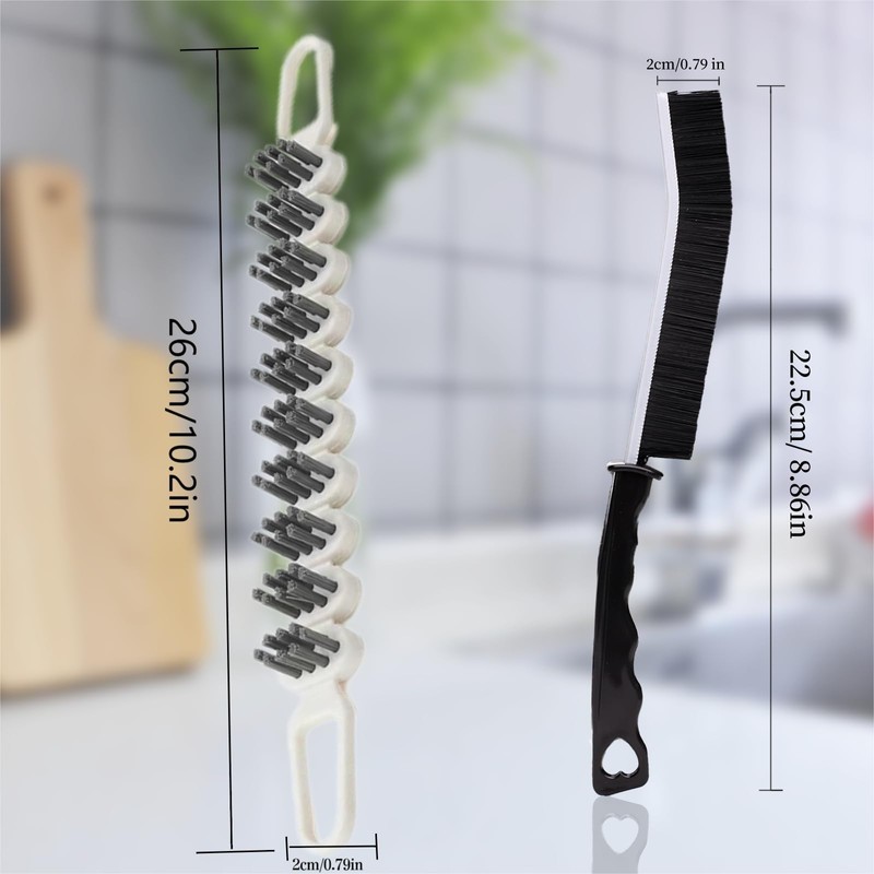 3 Pcs Crevice Cleaning Brush Hard Bristle Crevice Gap Brush