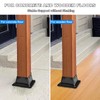 4x4 Post Base 4Pcs-Inner Size 3.5x3.5-Heavy Duty Metal Post Brackets-Deck