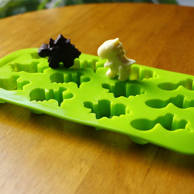 Webake Dinosaur Chocolate Molds, Silicone Candy Molds 3 Pack for